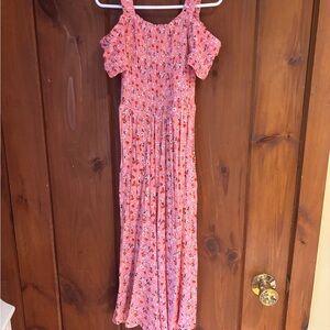 Self Esteem Pink Floral Kids Jumpsuit